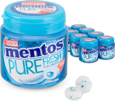Mentos kauwgom pure fresh mint bottle (8x 50 stuks)