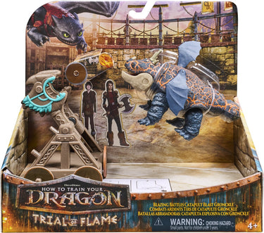 Dreamworks dragons dragons - hoe tem je een draak - gronkel katapult speelset - speelfigurenset