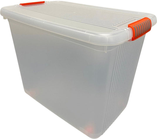 Kis opbergbox xxl op wielen 69 liter - kunststof - met deksel.