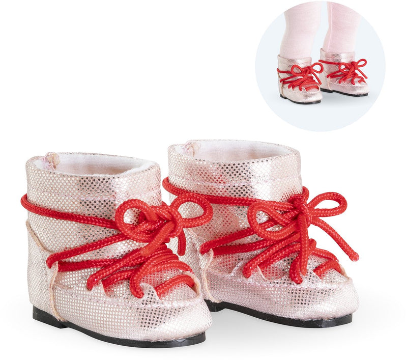 Afbeelding laden in galerijviewer, Corolle roze snowboots voor poppen, 36cm
