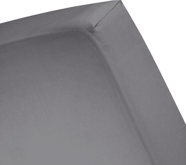 Cinderella hoeslaken - flanel - geschikt voor boxspring - 2 persoons - 180 x 200 210 cm - tot 30 cm matrashoogte - antraciet