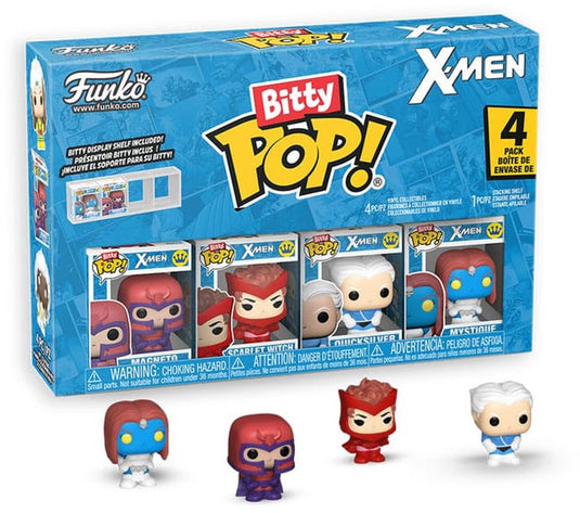 Funko x-men bitty pop! vinyl figure 4-pack magneto 2,5 cm mini-figuur - 2cm