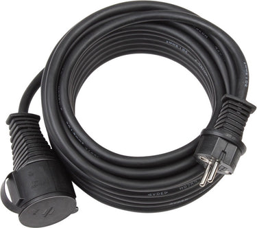 Brennenstuhl verlengsnoer ip44 (10 m kabel, h07rn-f 3g2.5, voor buitengebruik en gebruik op bouwplaatsen) zwart