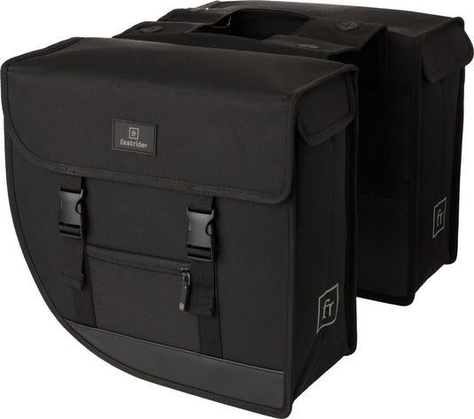 Fastrider bodyl hybride dubbele fietstas basics medium zwart
