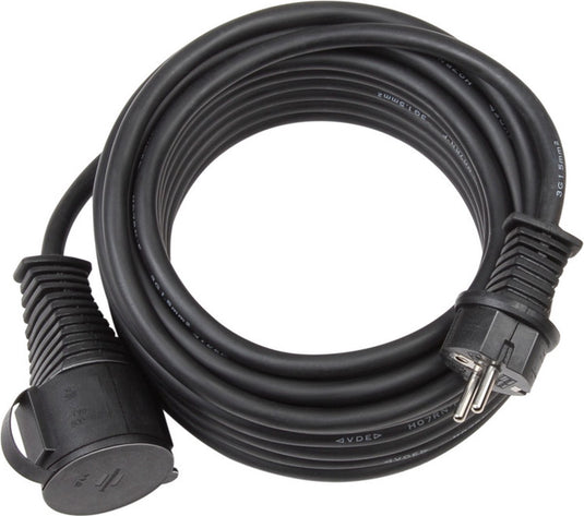 Brennenstuhl verlengsnoer ip44 (10 m kabel, h07rn-f 3g2.5, voor buitengebruik en gebruik op bouwplaatsen) zwart
