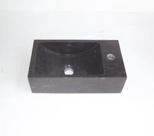 Plieger stone fontein met kraangat rechts 40x22cm antraciet