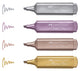 Faber-castell faber castell tekstmarker - metallic - 4 stuks assorti kleuren - markeerstift - fc-154640