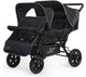 Childhome two by two wandelwagen buggy - 4 zits - kinderwagen incl. regenhoes en zonnekap - 120x85x103cm