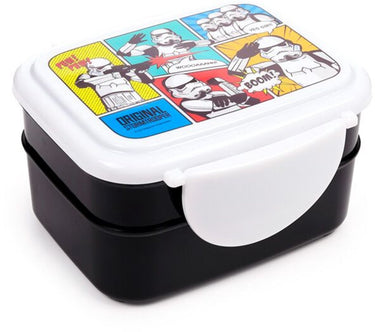Puckator bento box - the original stormtrooper - lunchtrommel bestek - 15,5x8,5x12cm