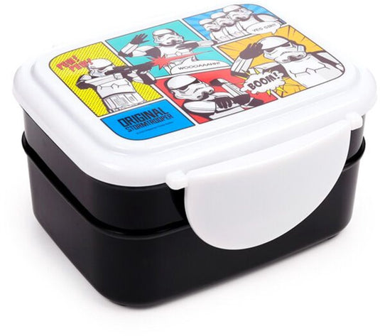 Puckator bento box - the original stormtrooper - lunchtrommel bestek - 15,5x8,5x12cm