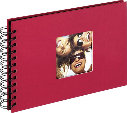 Walther sa-109-r fun - spiraal album - formaat 23 x 17 cm - rood