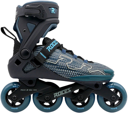 Roces r-evo 84 skeelers – 84mm – softboot – extra comfort stabiliteit – heel lock easy entry – abec-7 – fitness inline skates – heren dames – zwart groen – maat 37