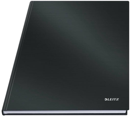 Leitz 46640095 notitieboek geruit zwart aantal pagina's: 80 din a4