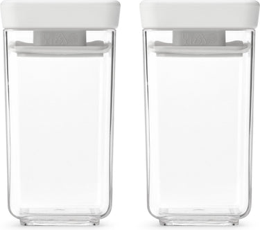 Brabantia tasty+ voorraadbussen - stapelbaar - 2 x 0,15 l - light grey