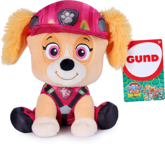 Paw patrol gund : the dino movie-knuffel van skye, officieel gelicentieerde knuffel, filmmerchandise, 15,2 cm