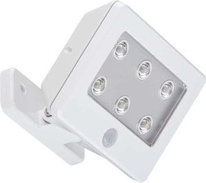 Briloner - kollig - led wandlamp op batterijen - met sensor - buitenverlichting met bewegingssensor - 12 cm - ip54 - 6.500k - wit