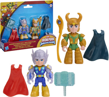 Hasbro marvel iron man and his awesome friends hammer en havoc pack - actiefiguren