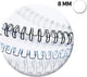 Fellowes metalen bindruggen - 8 mm - 34-rings - a4 - wit - 100 stuks