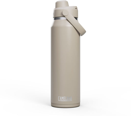 Camelbak thrive chug drinkfles - 1 l - rvs - met draaidop - isolatie waterfles - beige