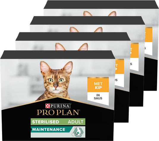 Pro plan sterilised kat maintenance multipack - kattenvoer natvoer - kip - 40x85 g