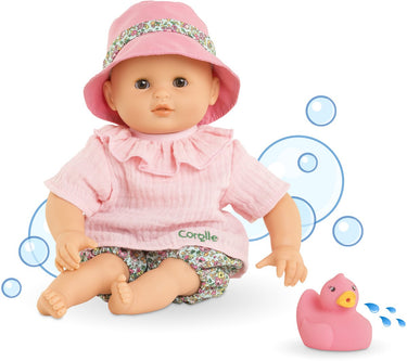 Corolle badpop coralie met badeend - bloomer, 30cm