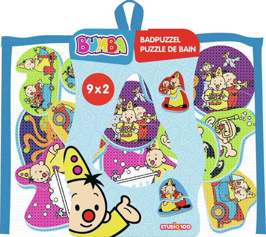 Bumba badpuzzel - 9 badpuzzels uit 2 delen - kleeft op de badrand