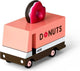 Candylab toys candycar vans: donut van (f702) 8,4x4,1x6,5cm, wooden diecast, in giftbox, 3+