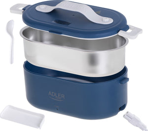 Adler ad 4505 - lunchbox - verwarmde voedselcontainer 0,8 liter - blauw