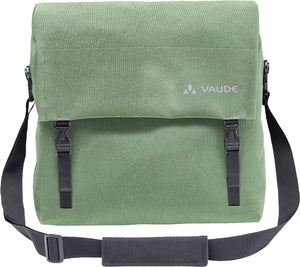 Vaude fietstas schoudertas met laptopvak augsburg iv bike bag willow green kaki