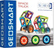 Geosmart space truck - magnetisch constructiespeelgoed - 43-delige technische ruimteset met wielen - vanaf 5 jaar