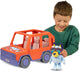 Moose toys bluey - bluey buddies big heeler 4wd speelset - incl. pluchen bluey