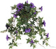 Mica decorations kunstplant petunia - paars - 50 cm - kunst hangplanten