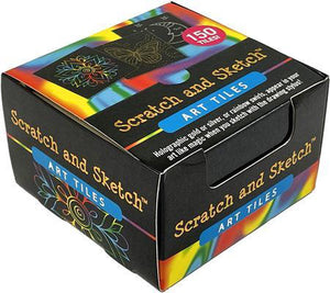 Merkloos sans marque scratch and sketch kunsttegels - creatieve expression voor alle niveaus
