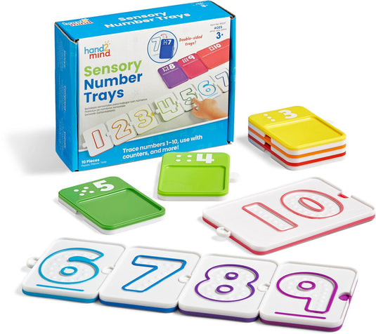 Learning resources sensorische cijfertrays voor educatief speelplezier. - 3+