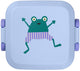 Amuse rikko kids frog bento lunchbox - 550ml + 2x185ml - broodtrommel kinderen met 3 compartimenten - bpa-vrije bentobox - brooddoos met lekvrije snackdoosjes