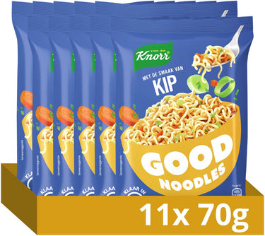 Knorr good noodles - kip - zonder kunstmatige kleurstoffen en conserveermiddelen - 11 x 70 g