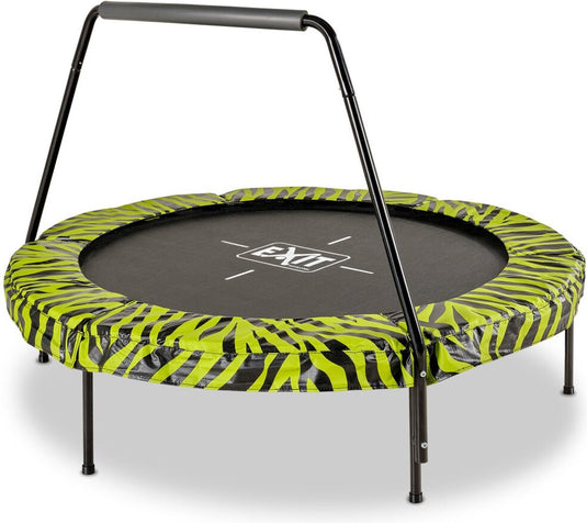 Exit toys exit tiggy trampoline ø140cm - met beugel - rond - kindertrampoline - zwart groen