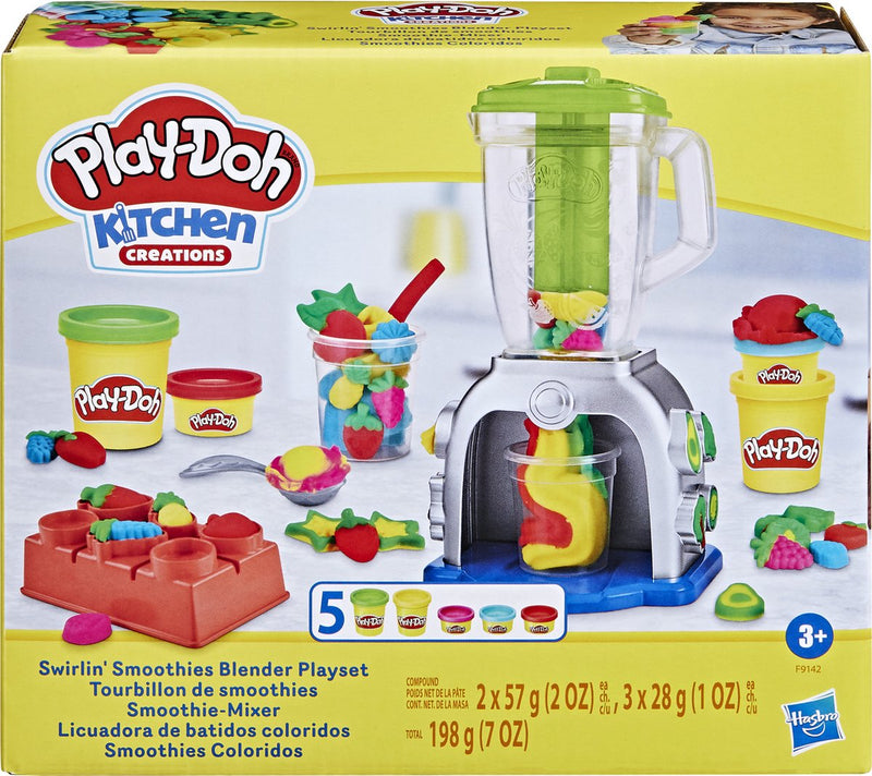 Afbeelding laden in galerijviewer, Play-doh swirlin' smoothies blender - 5 kleipotjes
