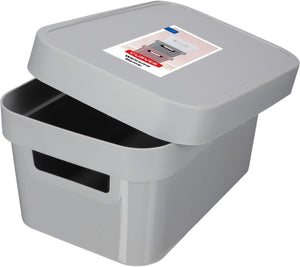 Curver opbergbox met deksel infinity 4.5l grijs