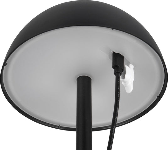 Rl live your light reality ricardo - tafellamp - zwart mat - incl. 1x smd 1,7 w - 4-stappen touch - usb-aansluiting - verlichting omhoog en omlaag - accuvoeding - buitenverlichting - ip54