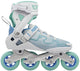 Roces r-evo 84 skeelers – 84mm – softboot – extra comfort stabiliteit – heel lock easy entry – abec-7 – fitness inline skates – dames – wit azuurblauw – maat 42