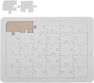 Creativ company cc kartonnen puzzel a5 wit