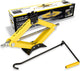 Dunlop autokrik mechanisch - auto krik met 1500kg hefvermogen - schaarkrik met lifthoogte 26-38 cm - metaal - geel zwart