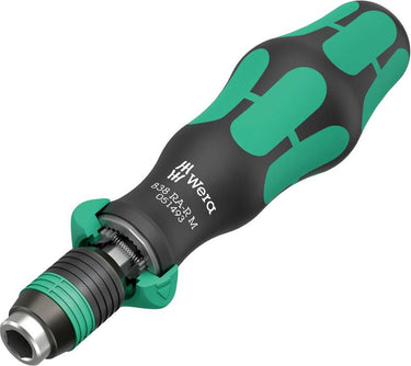 Wera 838 ra-r m bithandhouder met ratelfunctie, 1 4 , 1 4 x 123.5 mm - 05051493001