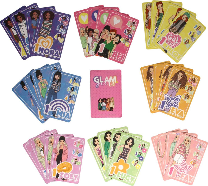 Chargez l'image dans la visionneuse de la galerie, Glam girls meiden kwartet meiden kwartet kaartspel glamoureus en trendy voor kinderen.
