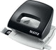 Leitz nexxt mini perforator - perforeert tot 16 vel - voor mappen en ringbanden - ideaal voor thuiskantoor thuiswerkplek - zwart