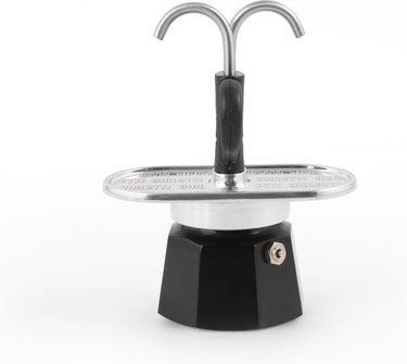 Bialetti mini express 2 kops – espressomaker – aluminium – inclusief 2 espressokopjes