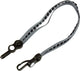 Dresco bagagebinder met haken - zwart grijs - 60 cm