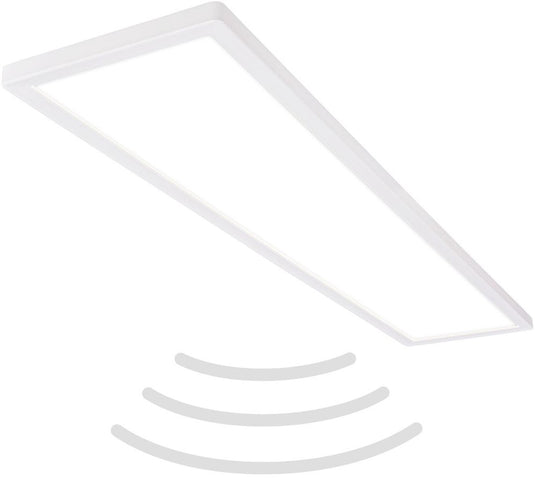 B.k.licht move - led plafondlamp - badkamerverlichting - ip44 - plafonniere met bewegingsmelderg - 98 x 20 x 3 cm - wit