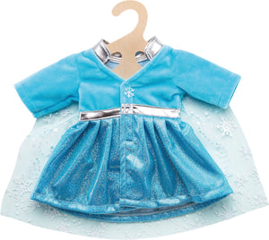 Heless poppenjurk ijsprinses met cape, 28-35 cm